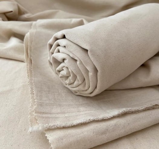 100% Natural Cotton Canvas Fabric