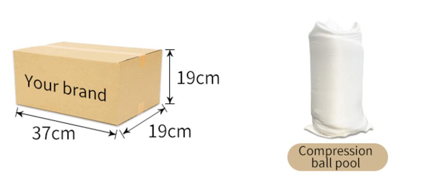 Vacumm package for kids ball pit